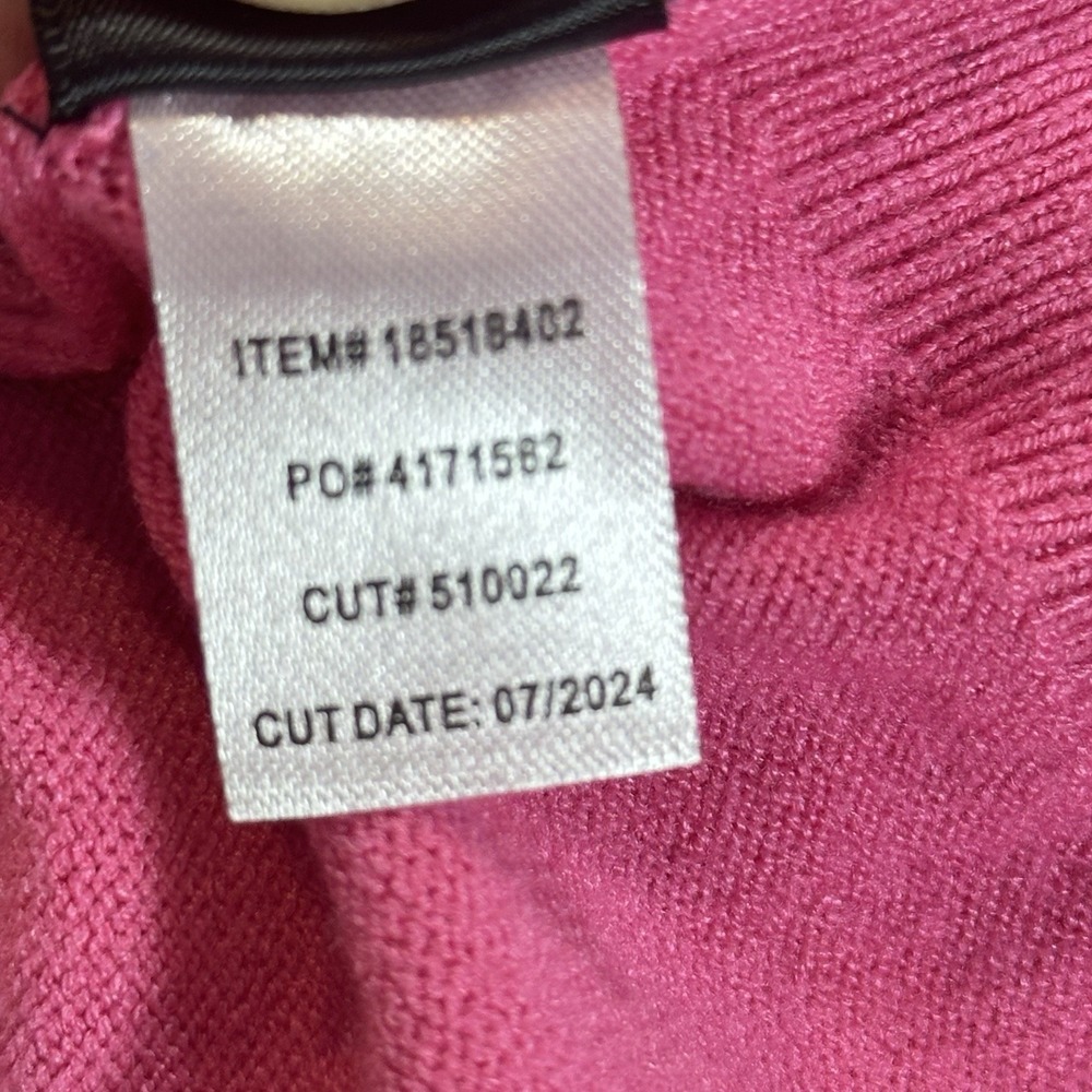 Torrid Hot Pink Lightweight Sweater Long Raglan Sleeve Soft‎ Knit Valentine - Picture 8 of 10